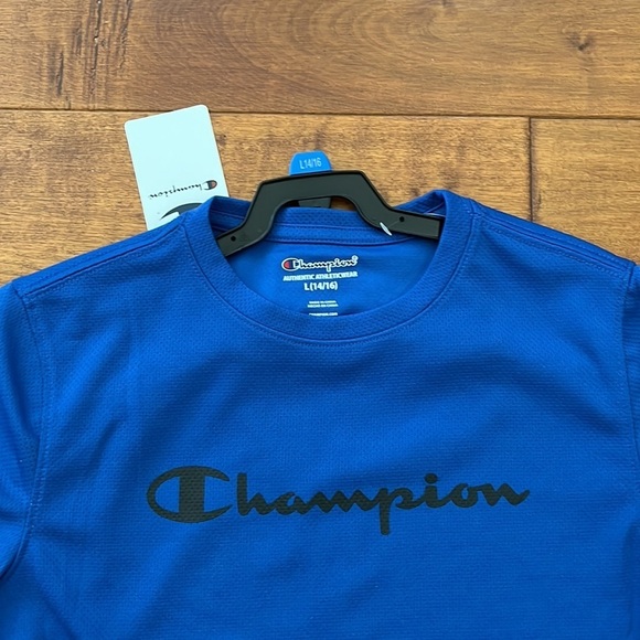 Champion 2 blue shirts Size:L boys - Picture 16 of 16
